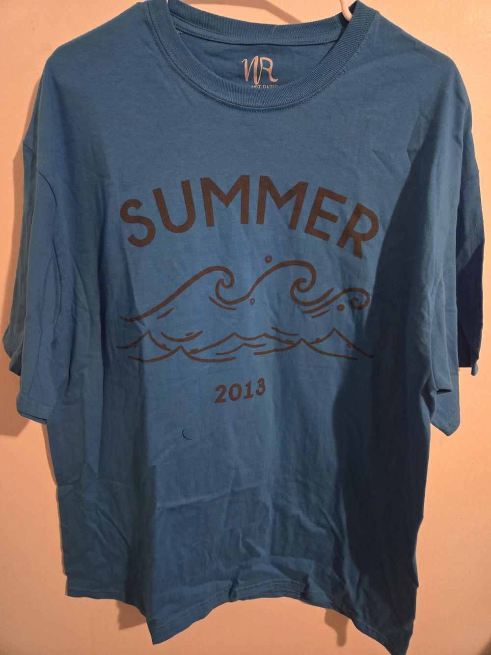 Not Rated Blue Graphic Tee with White Logo